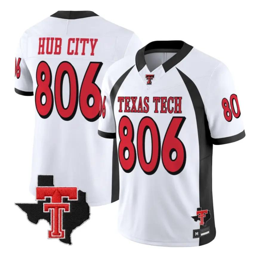 Hub City Jersey #806 Texas Tech Red Raiders 2026 Texas Patch All Stitched 2 Hub City Jersey #806 Texas Tech Red Raiders 2026 Texas Patch All Stitched by My Store NCAA Football Jerseys