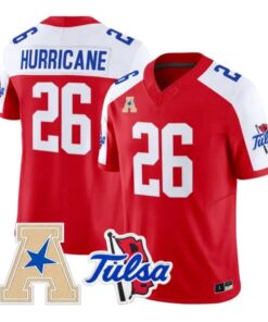 Hurricane Jersey #26 Tulsa Golden Hurricane 2026 Limited Stitched by My Store NCAA Football Jerseys