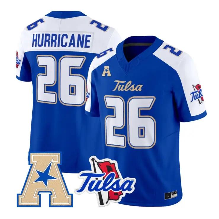 Hurricane Jersey #26 Tulsa Golden Hurricane 2026 Limited Stitched by My Store NCAA Football Jerseys