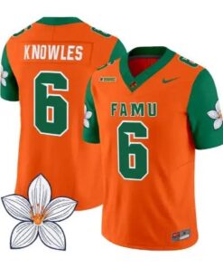 Isaiah Knowles Jersey #6 Florida A&M Rattlers Vapor Limited Stitched by My Store NCAA Football Jerseys