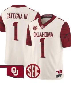 Isaiah Sategna III Jesey #1 Oklahoma Sooners 2026 Rough Rider Stitched by My Store NCAA Football Jerseys