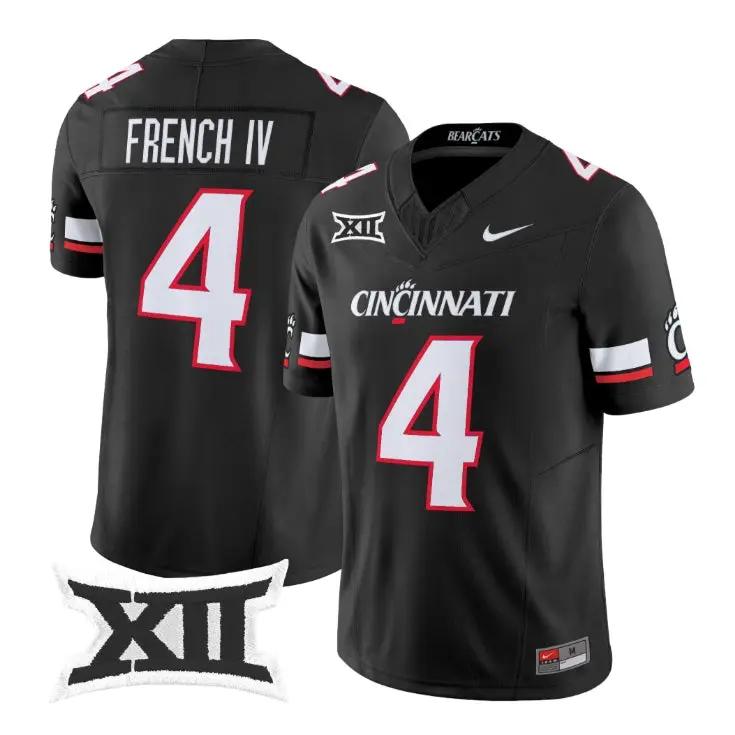 JC French Jersey #4 Cincinnati Bearcats 2026 Vapor Limited All Stitched 1 JC French Jersey #4 Cincinnati Bearcats 2026 Vapor Limited All Stitched by My Store NCAA Football Jerseys