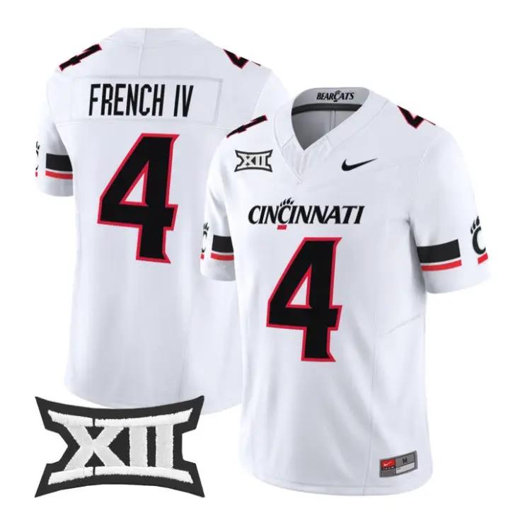 JC French Jersey #4 Cincinnati Bearcats 2026 Vapor Limited All Stitched 3 JC French Jersey #4 Cincinnati Bearcats 2026 Vapor Limited All Stitched by My Store NCAA Football Jerseys