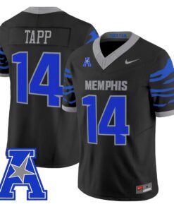 J'Mond Tapp Jersey #14 Memphis Tigers 2026 Vapor Limited All Stitched by My Store NCAA Football Jerseys