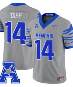 J'Mond Tapp Jersey #14 Memphis Tigers 2026 Vapor Limited All Stitched by My Store NCAA Football Jerseys