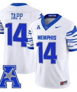 J'Mond Tapp Jersey #14 Memphis Tigers 2026 Vapor Limited All Stitched by My Store NCAA Football Jerseys