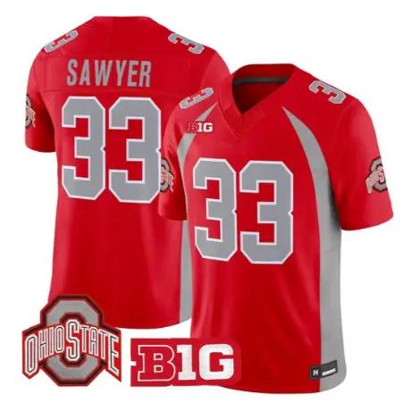 Jack Sawyer Jersey #33 Ohio State Buckeyes 1990 Throwback 2026 Stitched 1 Jack Sawyer Jersey #33 Ohio State Buckeyes 1990 Throwback 2026 Stitched by My Store NCAA Football Jerseys