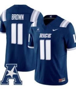Jacurri Brown Jersey #11 Rice Owls 2026 Vapor Limited All Stitched by My Store NCAA Football Jerseys