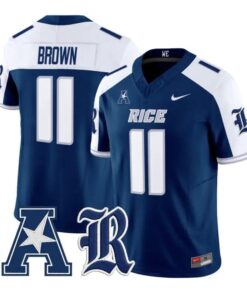 Jacurri Brown Jersey #11 Rice Owls 2026 Vapor Limited All Stitched by My Store NCAA Football Jerseys