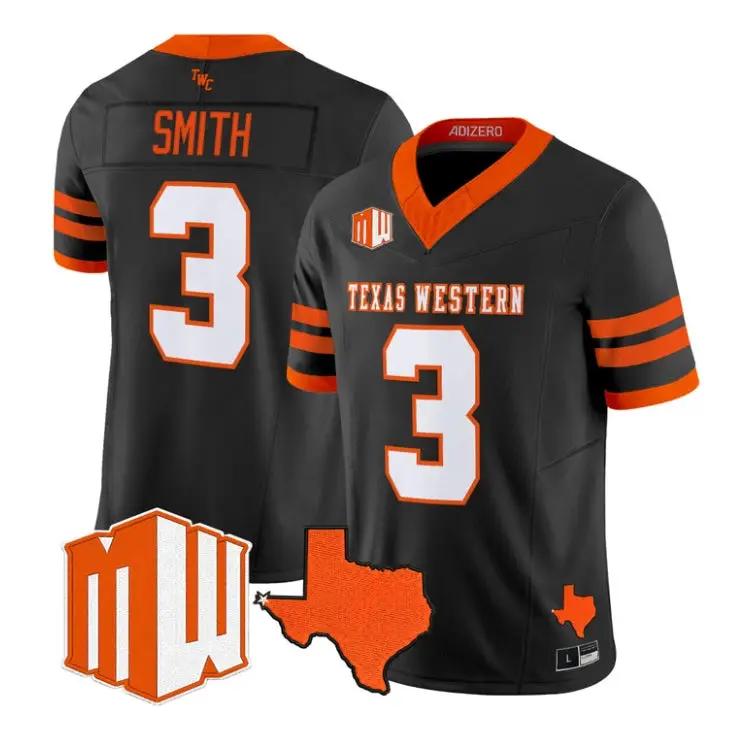 Jaden Smith Jersey #3 UTEP Miners 2026 Going Dark in the Sun City Vapor Stitched 1 Jaden Smith Jersey #3 UTEP Miners 2026 Going Dark in the Sun City Vapor Stitched by My Store NCAA Football Jerseys