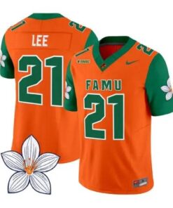 Jaquan Lee Jersey #21 Florida A&M Rattlers Vapor Limited All Stitched by My Store NCAA Football Jerseys