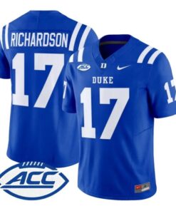 Jared Richardson Jersey #17 Duke Blue Devils 2026 Vapor All Stitched 9 Jared Richardson Jersey #17 Duke Blue Devils 2026 Vapor All Stitched by My Store NCAA Football Jerseys