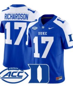 Jared Richardson Jersey #17 Duke Blue Devils 2026 Vapor All Stitched 8 Jared Richardson Jersey #17 Duke Blue Devils 2026 Vapor All Stitched by My Store NCAA Football Jerseys