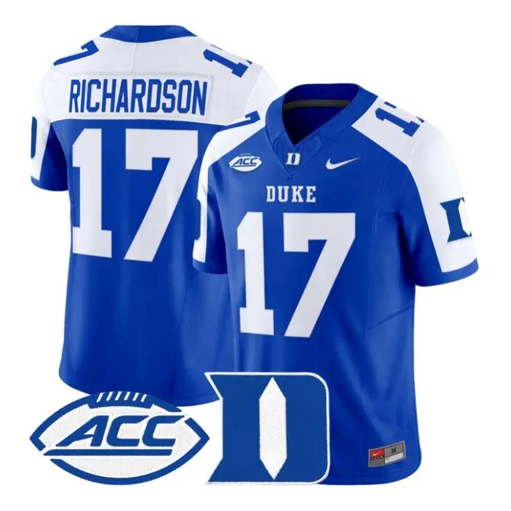Jared Richardson Jersey #17 Duke Blue Devils 2026 Vapor All Stitched 3 Jared Richardson Jersey #17 Duke Blue Devils 2026 Vapor All Stitched by My Store NCAA Football Jerseys