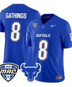 Jasaiah Gathings Jersey #8 Buffalo Bulls 2026 All Stitched 9 Jasaiah Gathings Jersey #8 Buffalo Bulls 2026 All Stitched by My Store NCAA Football Jerseys