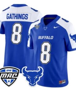 Jasaiah Gathings Jersey #8 Buffalo Bulls 2026 All Stitched 8 Jasaiah Gathings Jersey #8 Buffalo Bulls 2026 All Stitched by My Store NCAA Football Jerseys