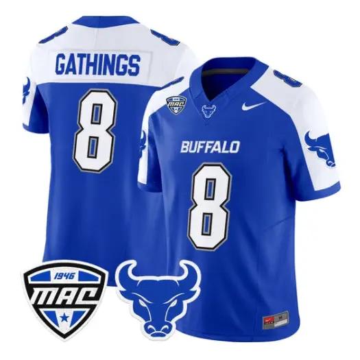 Jasaiah Gathings Jersey #8 Buffalo Bulls 2026 All Stitched 3 Jasaiah Gathings Jersey #8 Buffalo Bulls 2026 All Stitched by My Store NCAA Football Jerseys