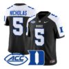 Javen Nicholas Jersey #5 Duke Blue Devils 2026 Limited All Stitched 12 Javen Nicholas Jersey #5 Duke Blue Devils 2026 Limited All Stitched by My Store NCAA Football Jerseys