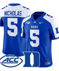 Javen Nicholas Jersey #5 Duke Blue Devils 2026 Limited All Stitched 8 Javen Nicholas Jersey #5 Duke Blue Devils 2026 Limited All Stitched by My Store NCAA Football Jerseys