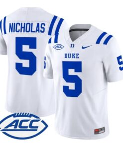 Javen Nicholas Jersey #5 Duke Blue Devils 2026 Limited All Stitched 10 Javen Nicholas Jersey #5 Duke Blue Devils 2026 Limited All Stitched by My Store NCAA Football Jerseys