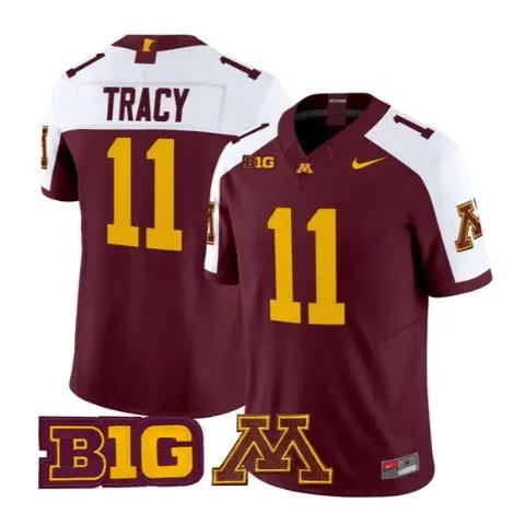 Javon Tracy Jersey #11 Minnesota Golden Gophers 2026 Stitched by My Store NCAA Football Jerseys