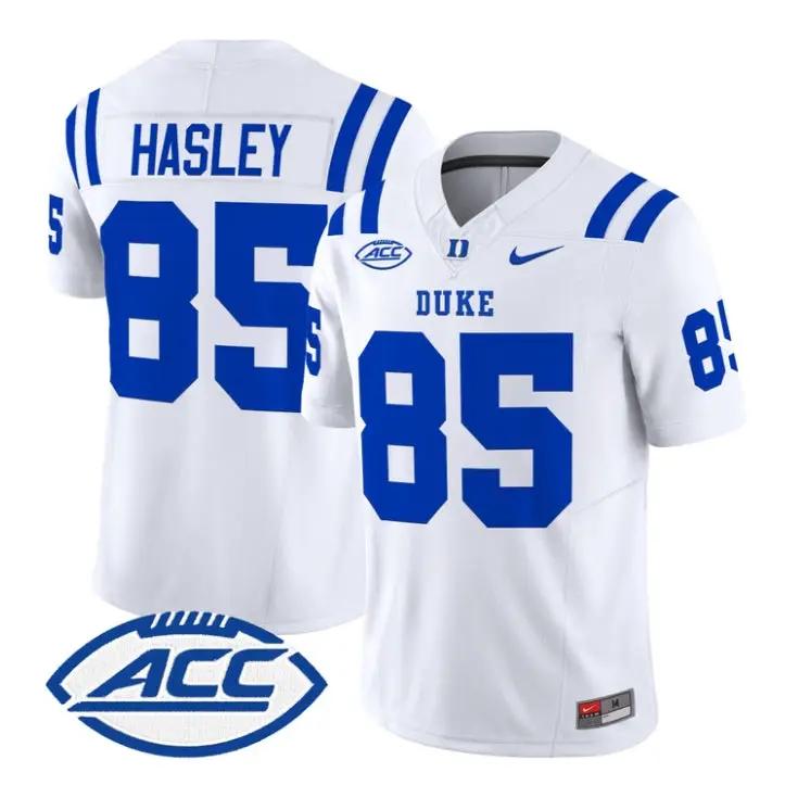 Jeremiah Hasley Jersey #85 Duke Blue Devils 2026 Vapor All Stitched 5 Jeremiah Hasley Jersey #85 Duke Blue Devils 2026 Vapor All Stitched by My Store NCAA Football Jerseys