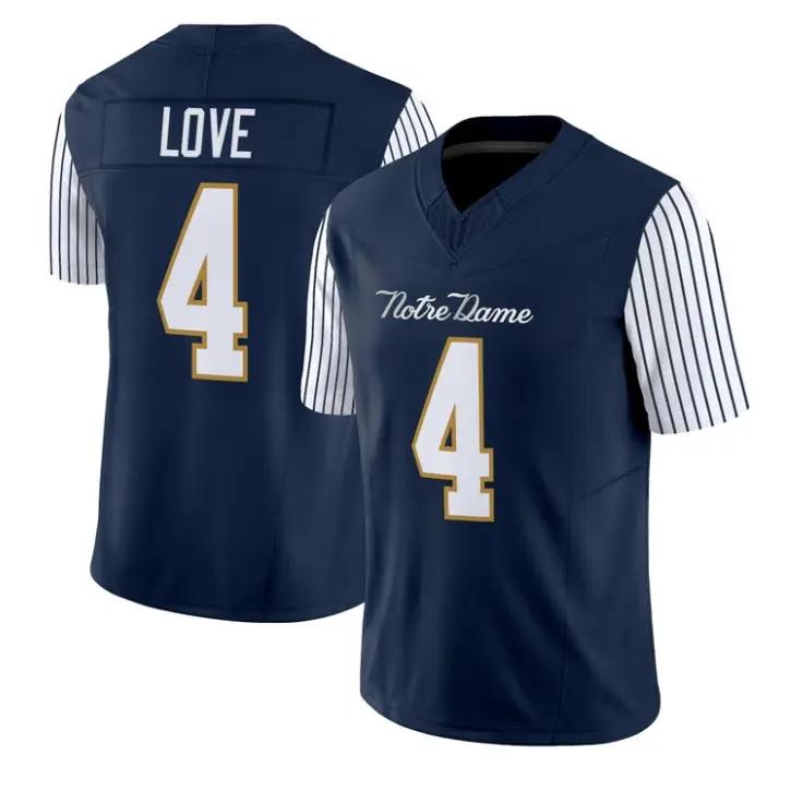 Jeremiyah Love Jersey #4 Notre Dame Fighting Irish 2018 Shamrock Series Stitched 1 Jeremiyah Love Jersey #4 Notre Dame Fighting Irish 2018 Shamrock Series Stitched by My Store NCAA Football Jerseys