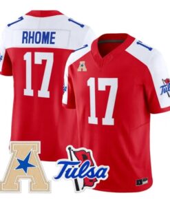 Jerry Rhome Jersey #17 Tulsa Golden Hurricane 2026 Limited Stitched by My Store NCAA Football Jerseys