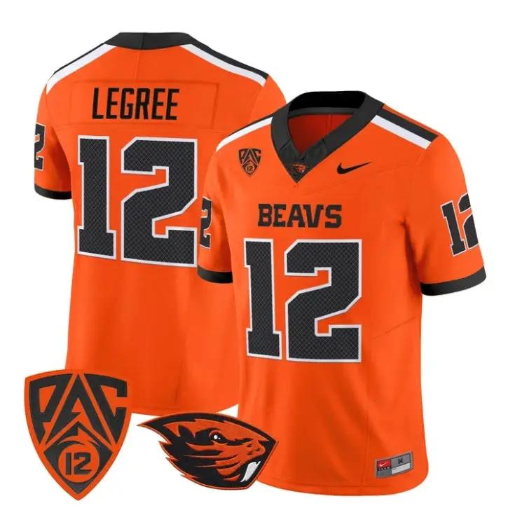 Jesse LeGree Jersey #12 Oregon State Beavers 2026 Limited Stitched 4 Jesse LeGree Jersey #12 Oregon State Beavers 2026 Limited Stitched by My Store NCAA Football Jerseys