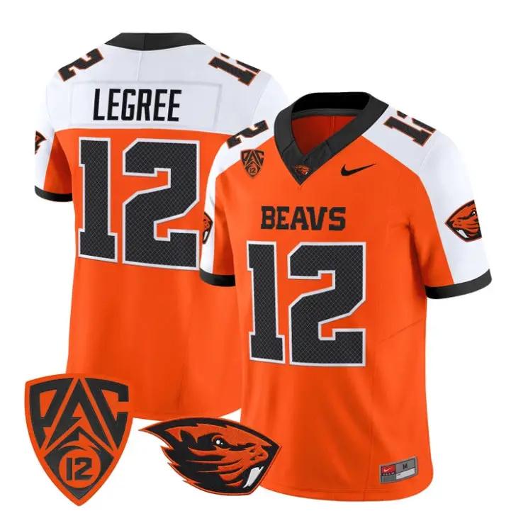 Jesse LeGree Jersey #12 Oregon State Beavers 2026 Limited Stitched 3 Jesse LeGree Jersey #12 Oregon State Beavers 2026 Limited Stitched by My Store NCAA Football Jerseys