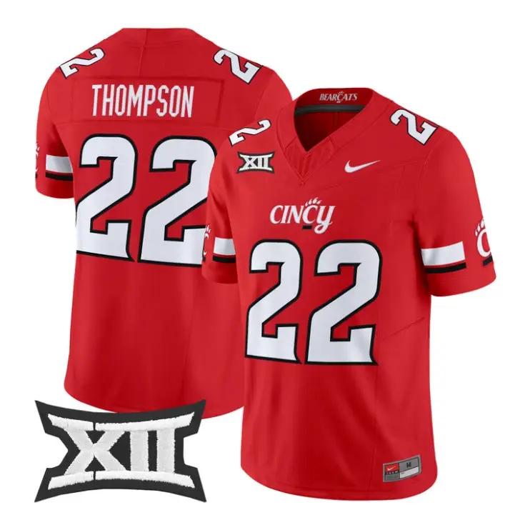 Jonathan Thompson Jersey #22 Cincinnati Bearcats 2026 Limited All Stitched 2 Jonathan Thompson Jersey #22 Cincinnati Bearcats 2026 Limited All Stitched by My Store NCAA Football Jerseys