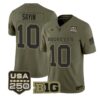 Julian Sayin Jersey #10 Ohio State Buckeyes 2026 Salute to Service Stitched Olive by My Store NCAA Football Jerseys
