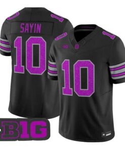 Julian Sayin Jersey #10 Ohio State Buckeyes Glitter Vapor Stitched 9 Julian Sayin Jersey #10 Ohio State Buckeyes Glitter Vapor Stitched by My Store NCAA Football Jerseys