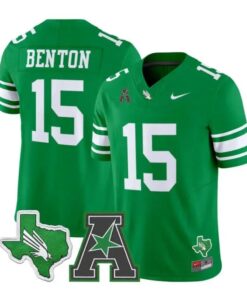 Justin Benton Jersey #15 North Texas Mean Green 2026 Vapor Stitched 5 Justin Benton Jersey #15 North Texas Mean Green 2026 Vapor Stitched by My Store NCAA Football Jerseys