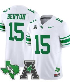 Justin Benton Jersey #15 North Texas Mean Green 2026 Vapor Stitched 6 Justin Benton Jersey #15 North Texas Mean Green 2026 Vapor Stitched by My Store NCAA Football Jerseys