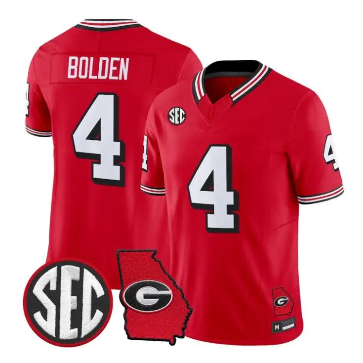 KJ Bolden Jersey #4 Georgia Bulldogs 1995 Throwback 2026 Vapor Limited Stitched 1 KJ Bolden Jersey #4 Georgia Bulldogs 1995 Throwback 2026 Vapor Limited Stitched by My Store NCAA Football Jerseys