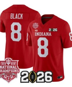 Kaelon Black Jersey #8 Indiana Hoosiers 2026 Glitter Vapor All Stitched by My Store NCAA Football Jerseys