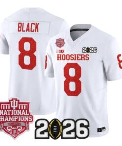 Kaelon Black Jersey #8 Indiana Hoosiers 2026 Glitter Vapor All Stitched by My Store NCAA Football Jerseys