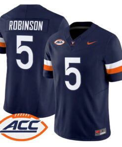 Kam Robinson Jersey #5 Virginia Cavaliers 2026 Vapor Limited Stitched by My Store NCAA Football Jerseys