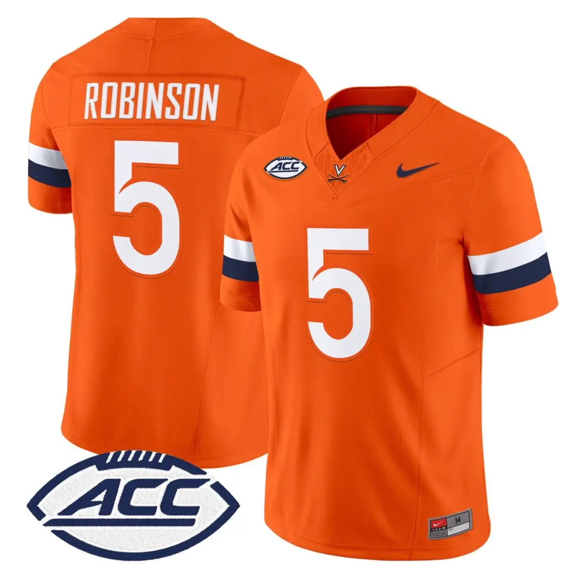 Kam Robinson Jersey #5 Virginia Cavaliers 2026 Vapor Limited Stitched 2 Kam Robinson Jersey #5 Virginia Cavaliers 2026 Vapor Limited Stitched by My Store NCAA Football Jerseys