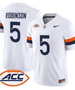 Kam Robinson Jersey #5 Virginia Cavaliers 2026 Vapor Limited Stitched 6 Kam Robinson Jersey #5 Virginia Cavaliers 2026 Vapor Limited Stitched by My Store NCAA Football Jerseys