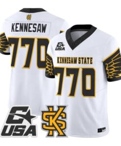 Kennesaw Jersey #770 Kennesaw State Owls 2026 Vapor Limited Stitched 10 Kennesaw Jersey #770 Kennesaw State Owls 2026 Vapor Limited Stitched by My Store NCAA Football Jerseys