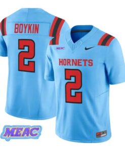 Kobe Boykin Jersey #2 Delaware State Hornets 2026 Vapor All Stitched by My Store NCAA Football Jerseys