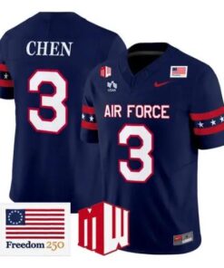 Kyle Chen Jersey #3 Air Force Falcons 2026 Freedom 250 Vapor Stitched by My Store NCAA Football Jerseys