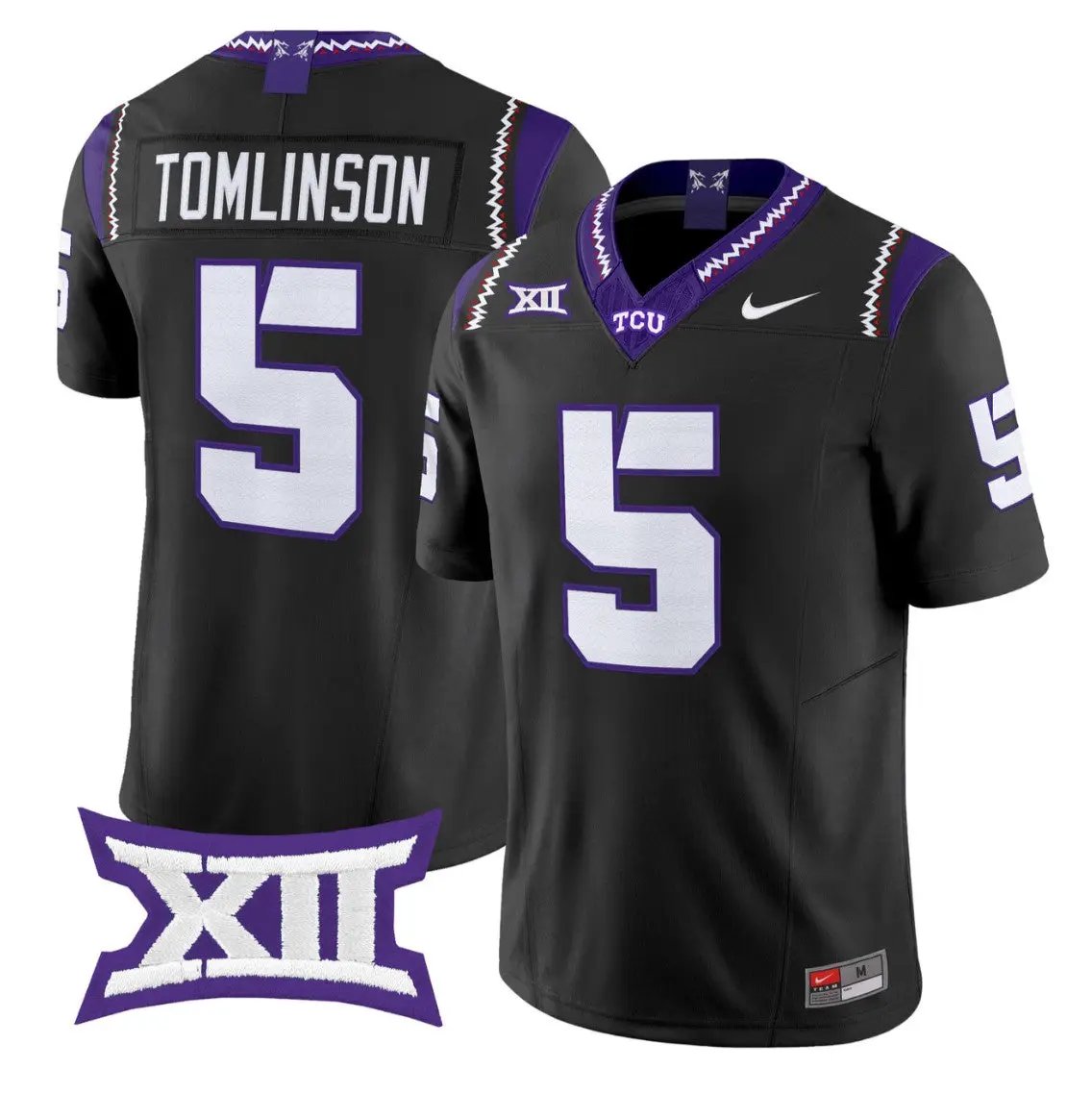 LaDainian Tomlinson Jersey #5 TCU Horned Frogs 2026 Vapor Limited Stitched 1 LaDainian Tomlinson Jersey #5 TCU Horned Frogs 2026 Vapor Limited Stitched by My Store NCAA Football Jerseys