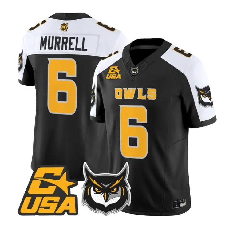 LaTrelle Murrell Jersey #6 Kennesaw State Owls 2026 Limited Stitched 1 LaTrelle Murrell Jersey #6 Kennesaw State Owls 2026 Limited Stitched by My Store NCAA Football Jerseys