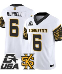 LaTrelle Murrell Jersey #6 Kennesaw State Owls 2026 Limited Stitched 10 LaTrelle Murrell Jersey #6 Kennesaw State Owls 2026 Limited Stitched by My Store NCAA Football Jerseys