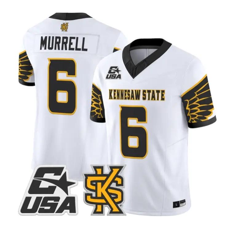 LaTrelle Murrell Jersey #6 Kennesaw State Owls 2026 Limited Stitched 5 LaTrelle Murrell Jersey #6 Kennesaw State Owls 2026 Limited Stitched by My Store NCAA Football Jerseys