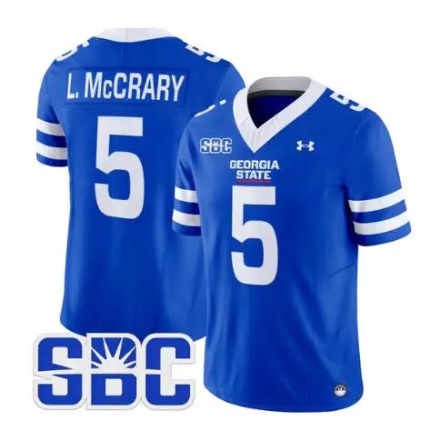 Lanear McCrary Jr Jersey #5 Georgia State Panthers 2026 Stitched 2 Lanear McCrary Jr Jersey #5 Georgia State Panthers 2026 Stitched by My Store NCAA Football Jerseys