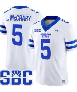 Lanear McCrary Jr Jersey #5 Georgia State Panthers 2026 Stitched 6 Lanear McCrary Jr Jersey #5 Georgia State Panthers 2026 Stitched by My Store NCAA Football Jerseys